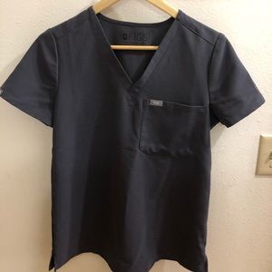Figs Catarina Scrub Top Charcoal XS
